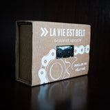 Bracelet upcycled bicycle chain blue-green Carpathian