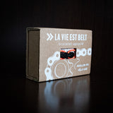 Upcycled bicycle chain bracelet coral Himalaya