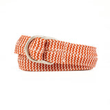 Belt from double rope - red tricolour