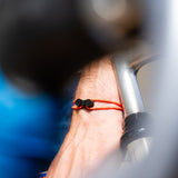 Upcycled bicycle chain bracelet coral Himalaya