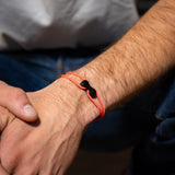 Upcycled bicycle chain bracelet pink Pyrenees