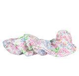 Upcycled pink flower scrunchie - Malo les Bains
