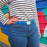 Blue firefighter belt - LA VIE EST BELT