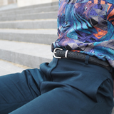 Silver Bicycle Upcycled Bike Belt - thin