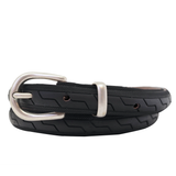 Silver Bicycle Upcycled Bike Belt - very thin