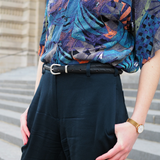 Silver Bicycle Upcycled Bike Belt - very thin