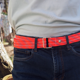 Belt from triple rope - orange