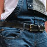 Belt upcycled from Car Tyres - Coal