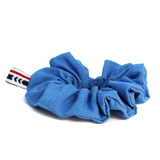 Blue upcycled scrunchie - Ambleteuse