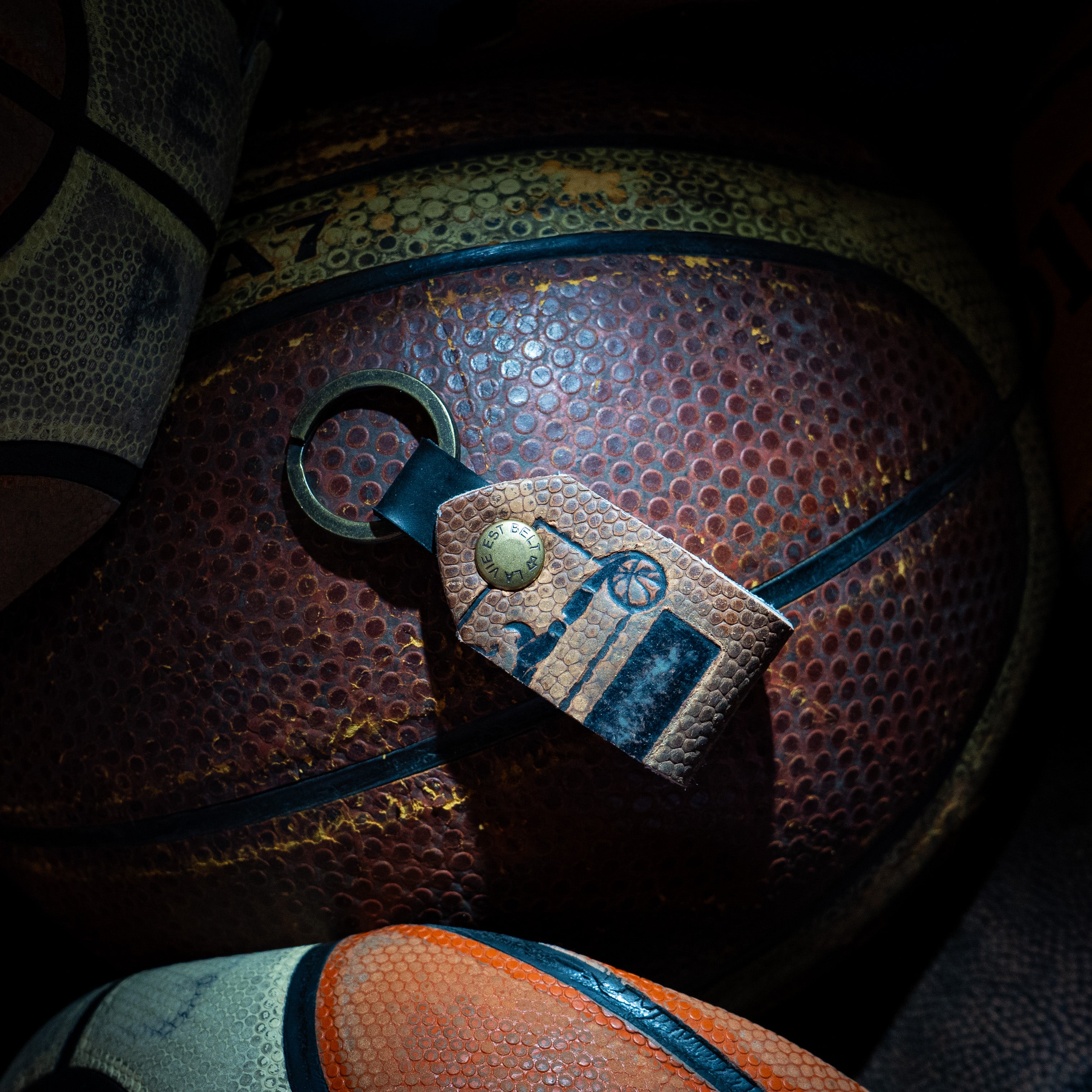 Ballon de basket revalorisé en porte clés