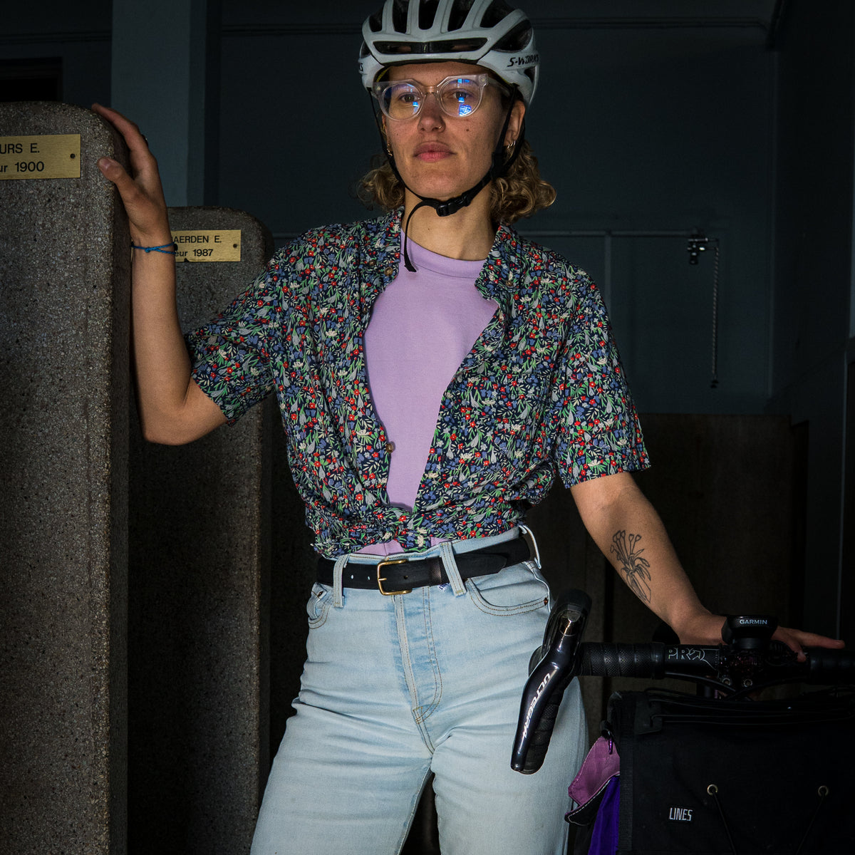 GROUPAMA FDJ pro belt worn by female model