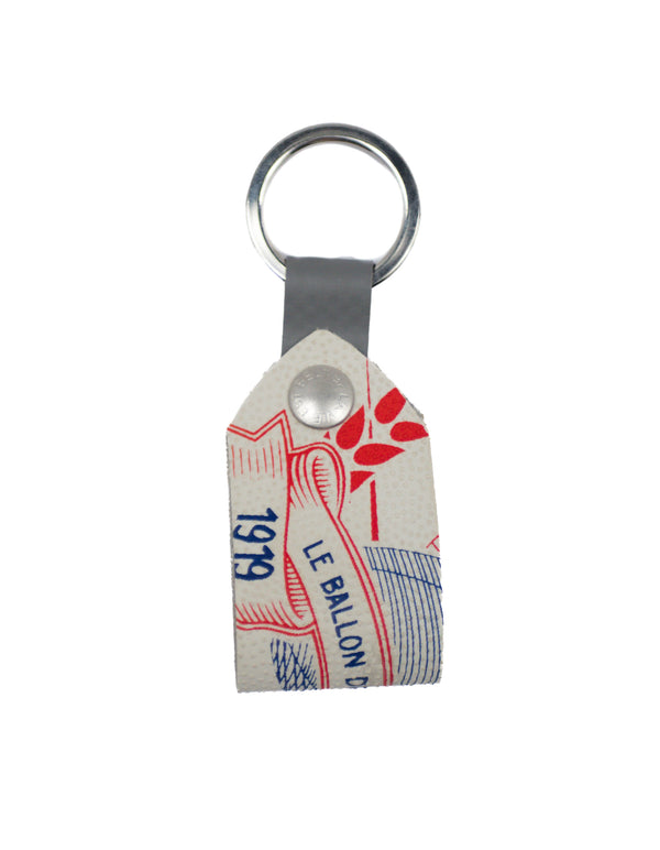Porte-clés rugby bleu-blanc-rouge