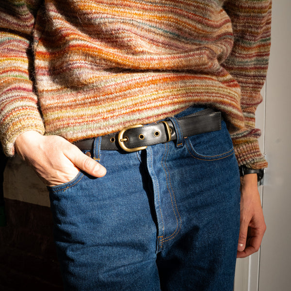 Ceinture Belt Vélo Chambre à Air - Boucle laiton