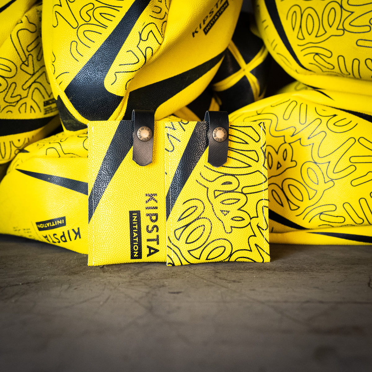 DUO PACK - Porte-cartes Rugby Jaune