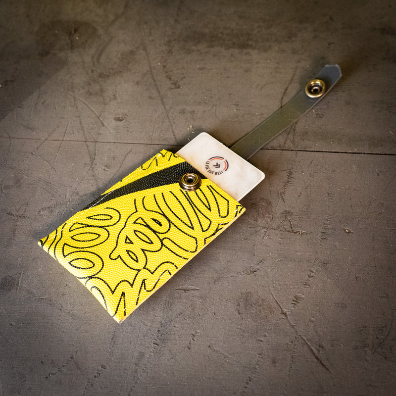 Porte-cartes Rugby Jaune