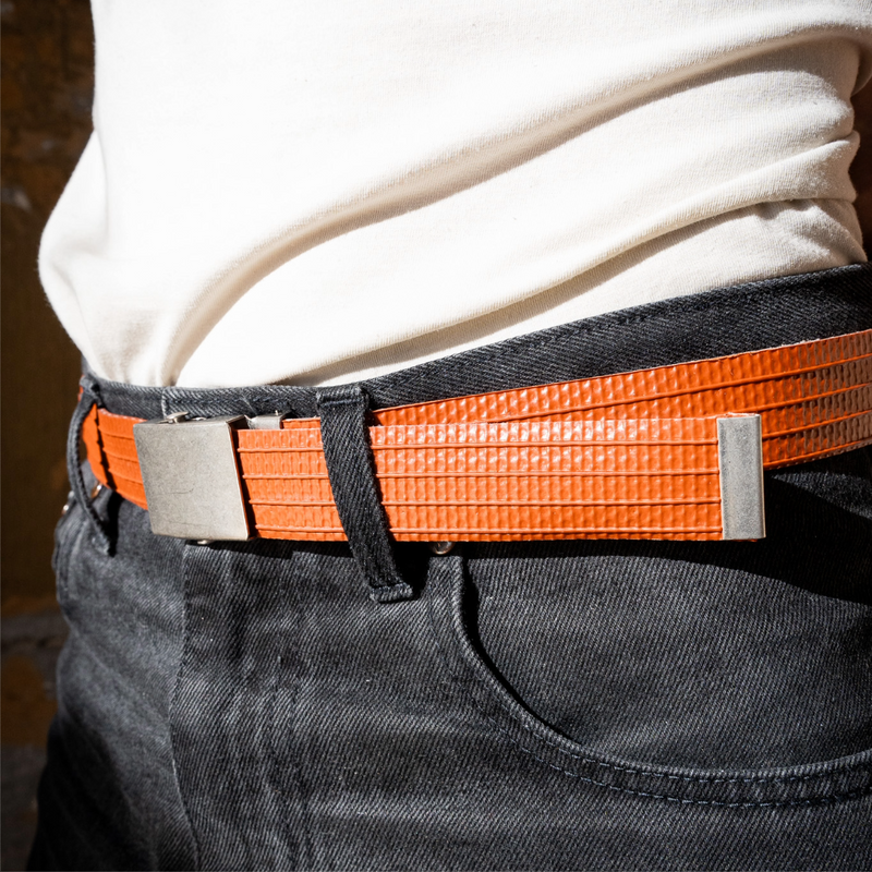 Ceinture Belt Pompier Rouge - Auto buckle