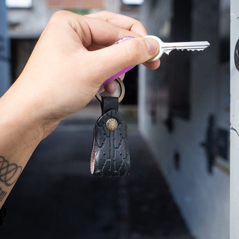 Keychains upcycled bike