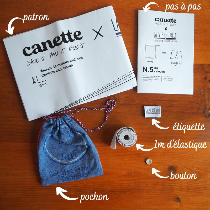 Kit de couture - Caleçon 2.0 - LA VIE EST BELT