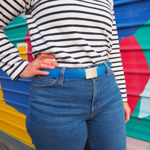 Blue firefighter belt - LA VIE EST BELT