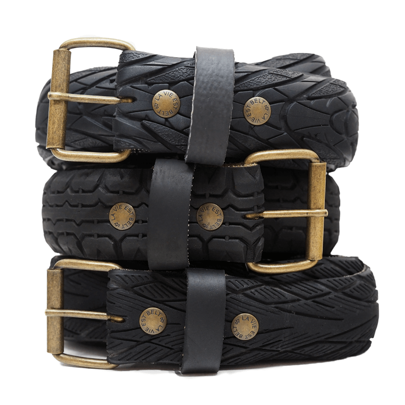 Ceinture Belt Vélo Noire Large