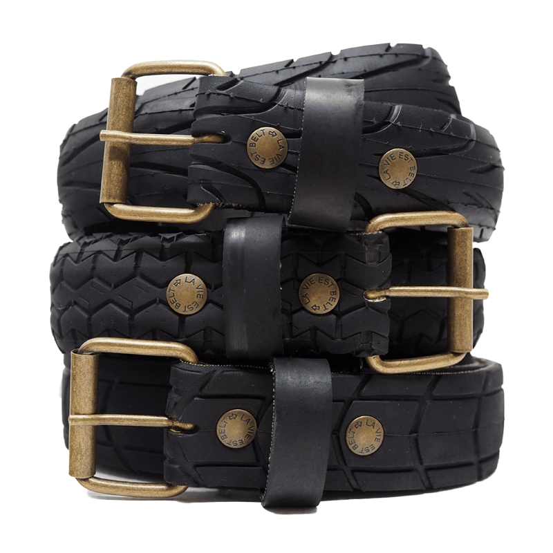Ceinture Pneu Vélo Upcyclé | La Vie est Belt | Wearth Lab Ceinture Pneu Vélo Upcyclé | La Vie est Belt | Wearth Lab