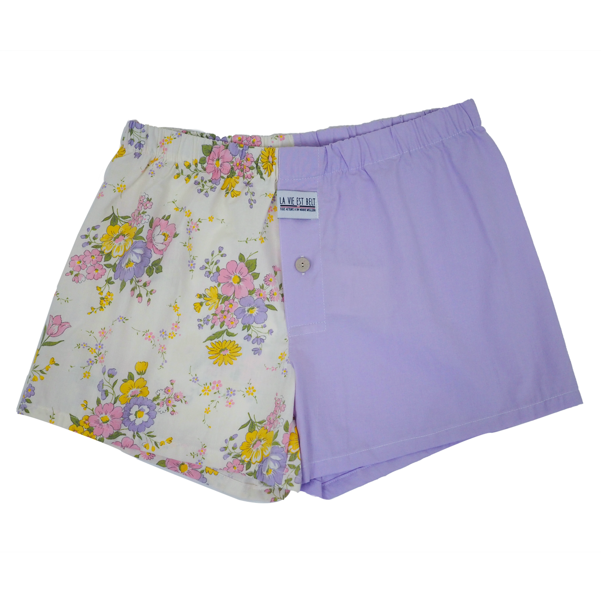 Caleçon dépareillé - motifs fleuris
