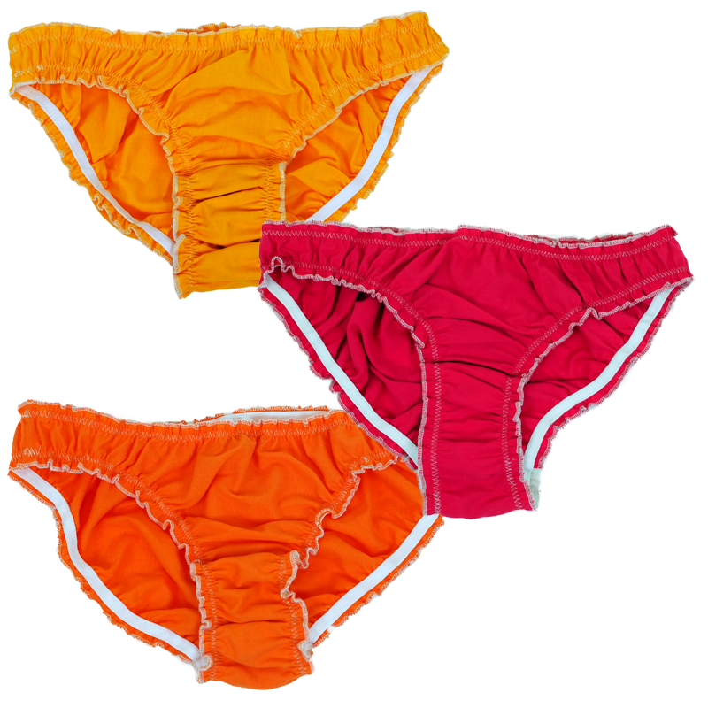 Lot de 3 culottes bloomer unies